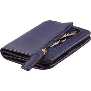 Womens Rfid Blocking Small Compact Bifold Luxury Genuine Leather Pocket Wallet